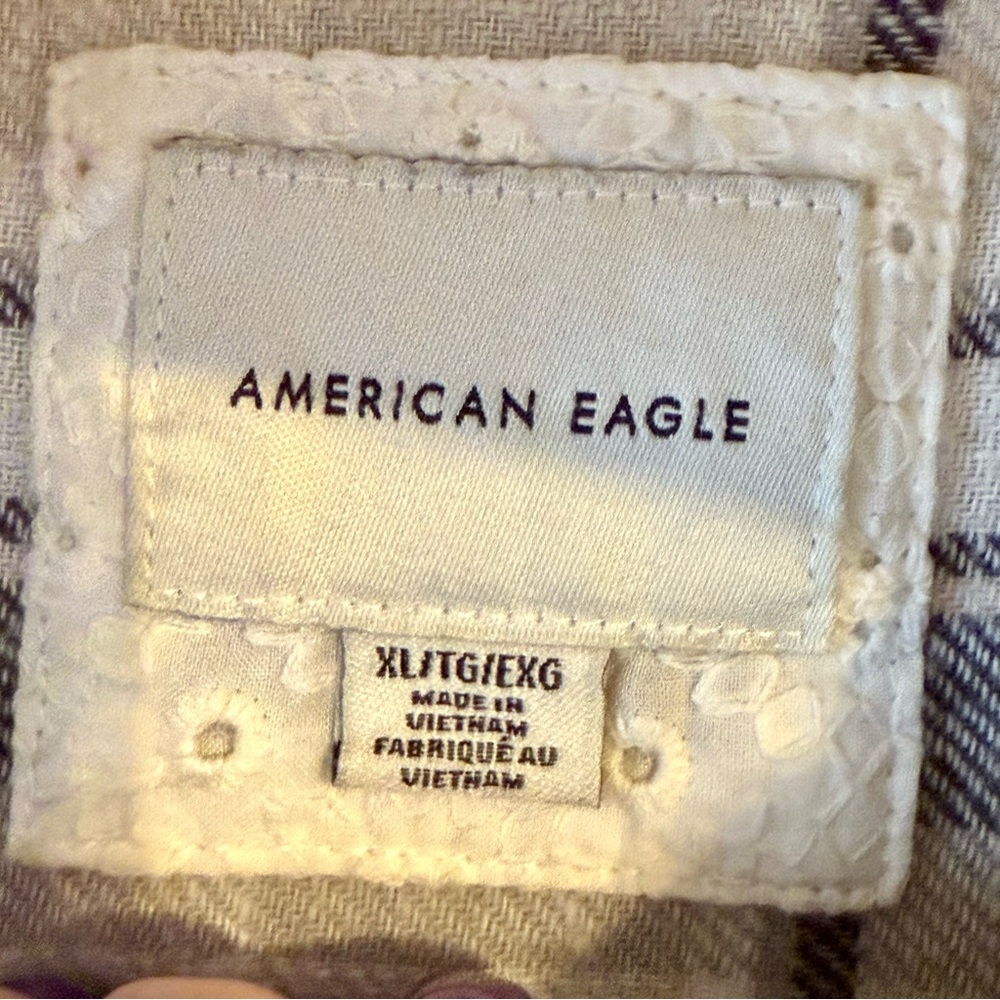American Eagle Outfitters Hooded Plaid Flannel - XL - Picture 3 of 6